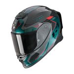 Scorpion EXO-R1 Evo Carbon Air Propel Full Face Helmet, Schwarz/Grün, S (55/56)