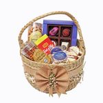 Velvet Fine Chocolates Diwali Gift Hamper | Basket of Love | Assorted Nuts & Chocolates | Perfect Festive Gift | Handcrafted Delights | Pack of 1