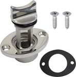 316 Stainless Steel Bilge Drain Plug Fit 1inch, 25mm Hole, Oval, Garboard, Marine