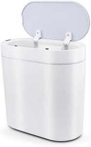 Dawitrly Smart Bathroom Trash Bin, 7 Liter Waterproof Motion Sensor Trash Can with Lid, Touchless Automatic Garbage Waste Can, Small Rubbish Bin for Bathroom, Toilet, Bedroom, Living Room, Kitchen