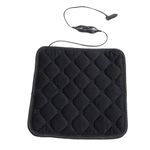 Graphene Heating Pad 12V Heated Seat Cushion 2 Levels Adjustment 3 Second Quick Heating Up to 65°C 17.3x17.3in for Home Sofa Bed Traveling