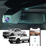 Fitcamx 4K Dash Cam Suitable for Ford F150 F-250 Raptor 2021 2022 2023 2024, Integrated OEM Style, 2160P UHD Video WiFi, Night Vision, Loop Recording G-Sensor, Factory Look, Easy to Install, 64GB Card