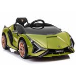 Kids Republic Officially Licensed Lamborghini SIAN 12V Ride-On Car for Kids with Remote Control, LED Lights, MP3 Player, and Battery Power (Green)