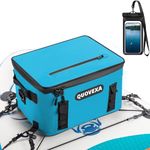 Quovexa Cooler Deck Bag, Paddle Board Cooler with 4 Pockets, Large Kayak Cooler Fits 30 Cans, Sup Cooler with Bonus Phone Pouch, Deck Cooler Bag for Paddleboard, Paddle Board Accessories Cooler