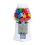 ModParty White Gumball Machine Kids Party Favors, Set of 6, Bubble Gum Mini Candy Dispenser (GUMBALLS NOT INCLUDED)