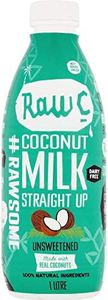 Raw C Straight Up Coconut Milk 1 Litre (Pack of 6)