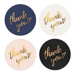 Thank You Stickers, 1120pcs Round Stickers 1.0 Inch Thank You Sticker Small Business Labels for Packaging Supplies Bags Envelope Seals