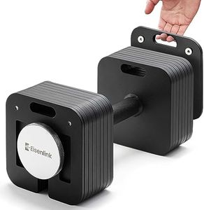 Eisenlink Adjustable Dumbbell 4-36kg Weight Set - Adjustable Weights with Anti-slip Handle 2kg Increments Innovative Easy Safe Locking Mechanism for Fitness Training Home Gym (1×36kg)