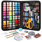 Coquimbo Sewing Kit Gifts for Grandma, Mom, Adults, Kids, Beginner, Home Traveler, Emergency, Portable Sewing Supplies Contains Soft Tape Measure, Scissors, Thread, Sewing Needles etc