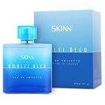 Skinn by Titan, Amalfi Bleu Long Lasting EDT for Men - 90 mL | Perfume for Men | Eau De Parfum for Men | Men's cologne | For Daily Use | Premium Fragrance | Grooming Essentials