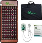PHYMAT Large Size Far Infrared Heating Pad - Jade Tourmaline Stone Heating Pad - Infrard Mat with Auto Shut Off - Overheat Protection,Smart Control(67"x27")