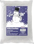 Artificial Snow 30 Ounces Fake Snow Flakes for Winter Decoration, Village Displays - Sparkling White Dry Plastic Snow for Holiday Decor and Winter Displays