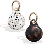 Sonix Cases for Apple AirTags with Keychain (Brown Tort, Confetti Terrazzo) 2-Pack