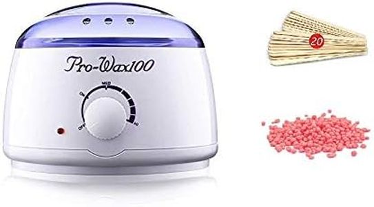 E-DUNIA Warmer Hot Wax Heater for Hard, Strip and Paraffin, Wax Heater For Waxing Automatic Wax Heaters, Wax Machine For Women with 100 gm of Bins and Pack of 20 Stick
