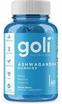 ASHWA Vitamin Gummy by Goli Nutrition - Ashwagandha Gummies - Relax. Restore. Unwind. (Mixed Berry, KSM-66, Vegan, Plant Based, Non-GMO, Gluten-Free & Gelatin Free - 60 Count) (Pack of 1)