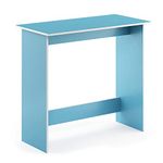 Furinno Simplistic Computer Desk, Study Desk, Writing Desk, Light Blue/White,80 (W) x 75.7 (H) x 39.4 (D) cm