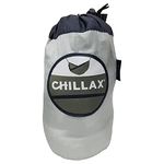 Chillax Double Travel Hammock for Outdoor Relaxing, Camping & Hiking - Gray