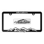 Adventure Awaits License Plate Frame Tag Bracket