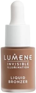 Lumene Invisible Illumination [Kaunis] Liquid Bronzer - Skincare-Infused Bronzing Drops with Buildable Texture - Made with Pearlescent Pigments for a Luminous Complexion - Deep Glow (15ml)