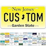 Custom New Jersey License Plate, Pe