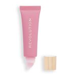 Makeup Revolution, Juicy Peptide Lip Balm, Hydrating Lip Balm with Sheer Colour, Infused with Vitamin E & Peptides, Pink Strawberry, 8ml