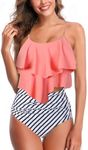 Womens High Waisted Bathing Suits F