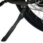 BV Chromium Bike Kickstand - Mountain Bike Kick Stand for 24-29" Bicycles - Adjustable Length, Non-Slip Sole, Aluminum Alloy Material - Black Bicycle Kickstand (E-Bike Version - 40mm (Hole Distance))