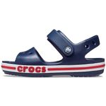 Crocs Unisex-Child Bayaband Sandals, Navy/Pepper, 5 Toddler