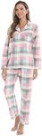 SUTPSL Women Flannel Pajamas Set Lo