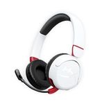 HyperX Cloud Mini – Wireless Headset,Compatible with PC,Chromebook,Nintendo Switch,PlayStation Controllers,Xbox Controllers,Phones, Laptops,Tablets,Volume Below 85dB,Immersive Sound,White