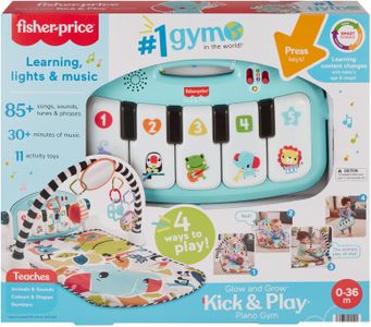 Fisher-Price Kick & Play Piano Gym – Blue Baby Activity Mat