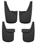 Husky Liners - Front & Rear Mud Guards | Fits 2024 GMC Canyon, Crew Cab (Excludes AT4X Models) - Front & Rear Set - Black, 4 Pcs. | 58326