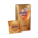 Durex Nude XL Extra Thin and Extra Large Condoms - 8 Condoms