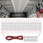 Nilight 60Leds Van Interior Light Kits 12V White Led Ceiling Lighting Kits for Truck Van RV Boats Caravans Trailers Lorries Transit (20 Modules, White), 2 Years Warranty (TL-39)