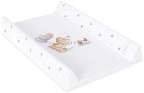 Ceba Baby® Matelas à Langer Bebe rigide 50x70 cm - 2 Coins - Matelas à Langer Lavable pour Filles et Garçons - Certifié Öko-Tex - Amis pour toujours - 70x50 cm