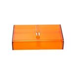 Dental Curing Light Protector Box Orange Ultraviolet Shield Cover Box with 2 Size (Large)