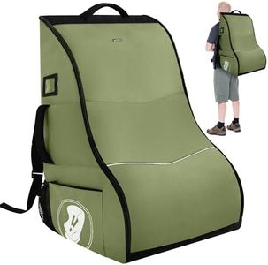 Car Seat Travel Bag for Airplane – Padded Carseat Backpack Carrier for Airport Travel – Fits Convertible & Booster Seats – Waterproof, Durable, Airline Approved – for Parents on the Go