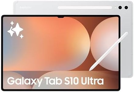 Samsung Galaxy Tab S10 Ultra, S Pen in-Box, 36.99 cm (14.6 inch) Dynamic AMOLED 2X Display, 12 GB RAM, 256 GB Storage, Wi-Fi + 5G Tablet, Platinum Silver