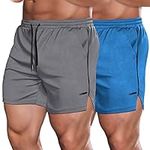 COOFANDY 2 Pack Mens Gym Workout Sh