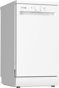 HYE Slimline 45cm Dishwasher – White Compact Freestanding