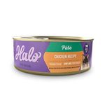 Halo Spot's Pate for Cats Grain-Free Ground Chicken, 5.5oz/12 Cans