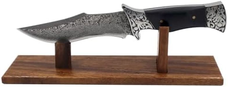 Knife Display, Natural Walnut Wood Single Knife Display Stand, Desktop Knife Holder Case for Fixed Blade Knife Collection for Displaying Knives Decor