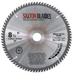 TCT21080TTCG254B Saxton TCT Circular Saw Blade 210mm x 80T x 25.4mm Bore Aluminium Laminate Hardwood fits Evolution