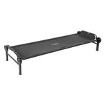 Disc-O-Bed Single Large Camping Cot, Black, 201cm L x 70cm W, 13.5kg, Portable, No Tools Required