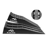 ROBLOCK Heavy Duty Car Ramps for Oil Changes, 10000 LBS Capacity, Black Plastic, 31.5''x8.1''x4.9'', 2 Packs