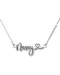 seensea Nanny Bar Name Necklace for