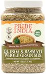 Pride Of India - Quinoa & Basmati Whole Grain Mix - Brown Rice Quinoa Supergrain, 3 Pound Jar