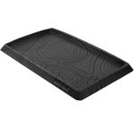 Ruffwear Basecamp Dog Mat, Dog Food Mat for Feeding Bowls & Water Bowls, Waterproof & Spill Proof Protector with Non Slip Base, Washable & Reusable Pet Placemat, Basalt Gray, 52 x 32cm