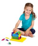 Edushape Travel Magic Brix and Board Construction Set. Toddlers Sensory Sticking and Joining Children Building Bristle Blocks Educational Toy Gift Set. Suitable for Boys & Girls 3 years +