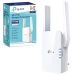 TP-Link Mesh WiFi 6 Booster, WiFi Repeater, Ultraxtend WiFi Range Extender with 1 Gigabit Port, 1500Mbps Internet Repeater, 5GHz, App Control Easy Setup, UK Plug (RE505X)